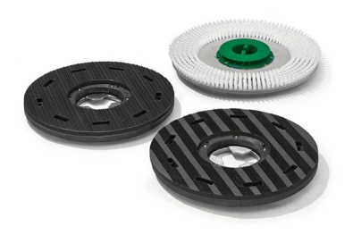 Treibteller für Pads bis 305 mm Vollhaftbelag schwarz mit Moosgummi